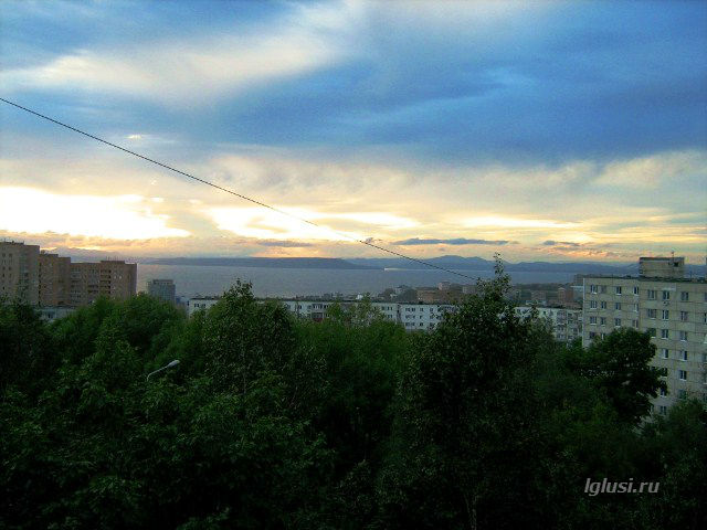 / закат из моего окна